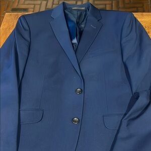 Kenneth Cole Blue Sport Coat with Notched Lapels